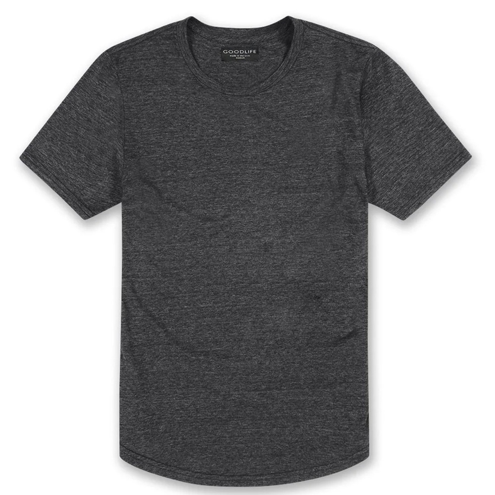 Goodlife Tri blend scallop crew Tshirt NWT